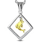Golden Tide Dolphin Pendant