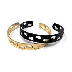 Footstep Bangle Bracelet