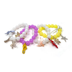 Candy Bead Charm Bracelet