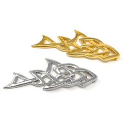 'Salmon of Knowledge' w/ Celtic Links Pendant